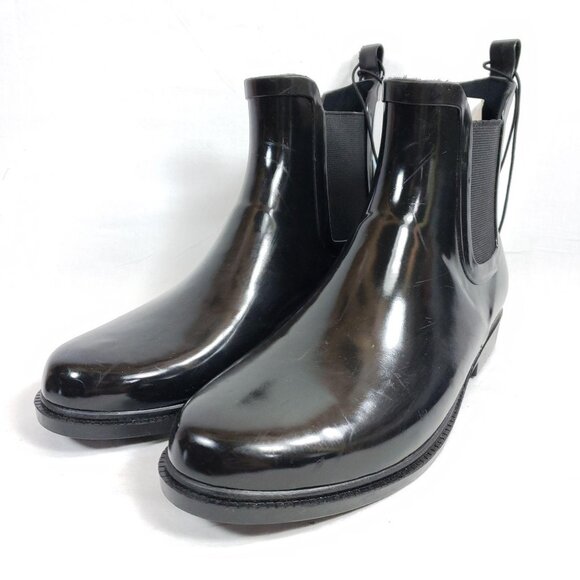 None Shoes - Chelsea Rain Boots Women's Size Large 9-10 Black